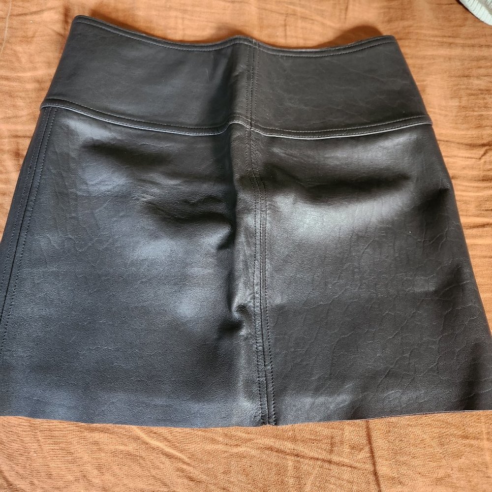 Ralph Lauren leather mini skirt, vintage